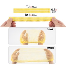 CAIRIAC Fashion Face Mask for Makeup Protection, Disposable Face Cover for Changing Rooms and Bridal Shops, Ideal for Estheticians and Makeup Artists (Yellow 100 Pcs)