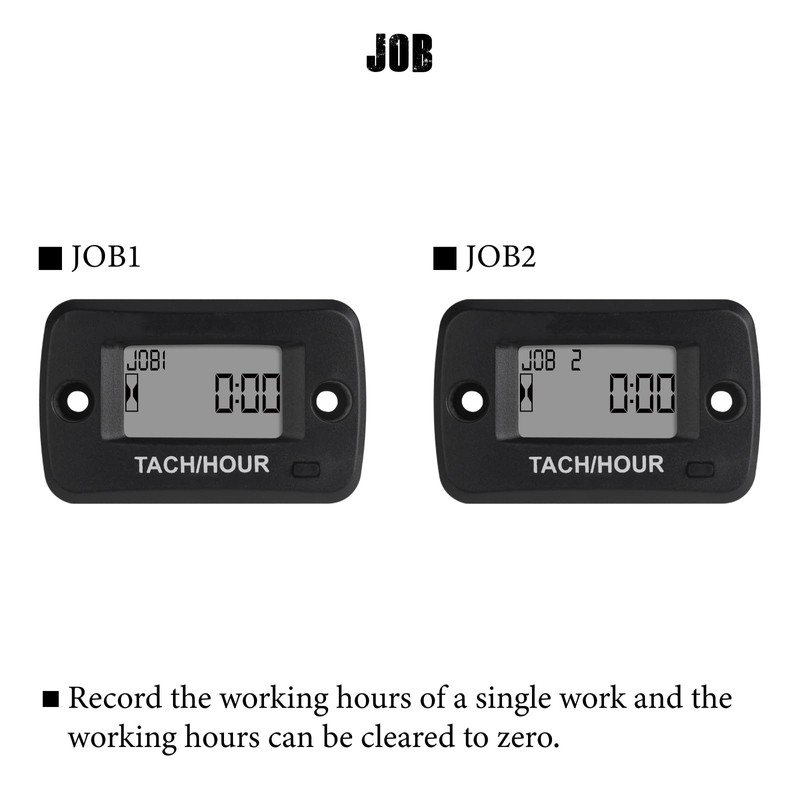Taikemeti Tach Hour Meter, Can Retain Historical Data, Waterproof Function,