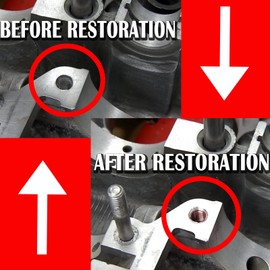 1420 Engine Cylinder Head Bolts Thread Repair Kit for Honda B16 Engines and for Toyota 11.5mm x 1.5 Cylinder Head Damaged Thread Repair Helicoil Kit