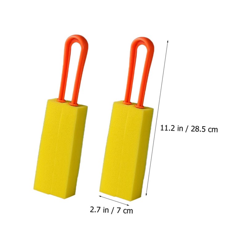 LALAFINA 4pcs Dual-Sided Cup Sponge Brush for Cleaning Bottles Kettles