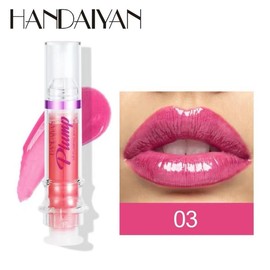 HANDAIYAN Lip Plumping Booster Gloss with Chilli Extract Volumizes, High-Shine, Lip Plumping, Hydrating & Nourishing Plump and Pout Lip Plumper - Color: 03
