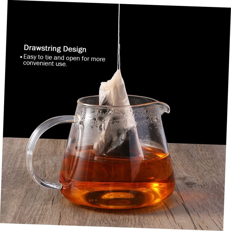 Alipis 2sets Loose Leaf Tea Filter Bag Reusable Drawstring Tea
