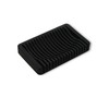 Minimalist Self‑Draining Soap Dish Tray (Jet Black)