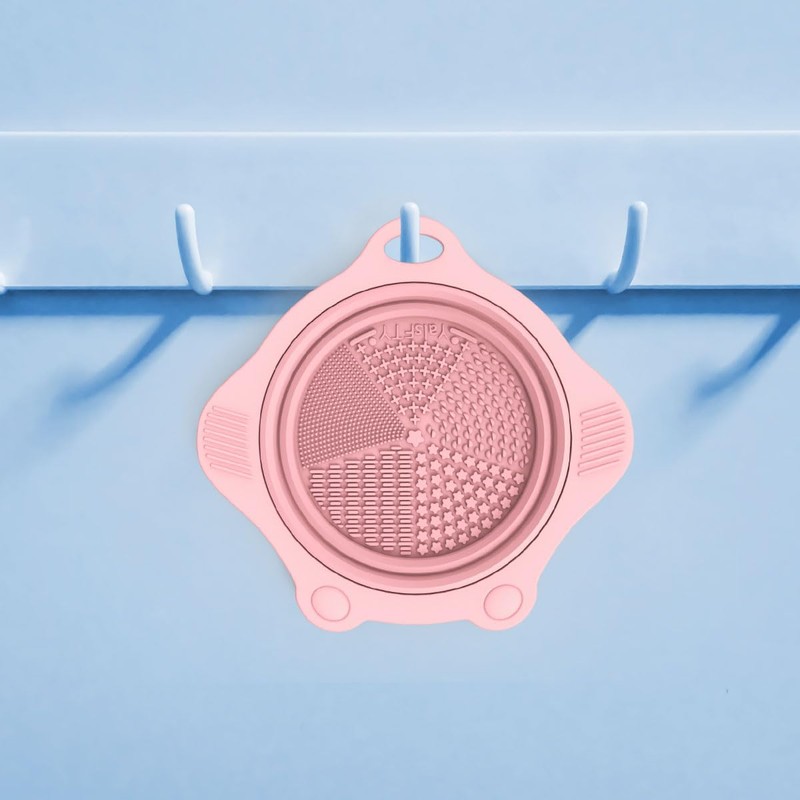 Foldable Silicone Makeup Brush Cleaner Pad Bowl, YalsFTY Portable Mat