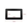 DWUENT 1pc Double Socket Surround 7.5x15.5cm - Matte Black Socket