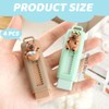 HQRKOTM 4 Pieces Capybara Retractable Eraser with 4 Pieces Eraser