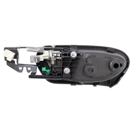 TRQ Right Interior Door Handle Gray Housing with Silver Lever Passenger Side Compatible with 2006-2011 Honda Civic