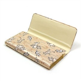 Tea utensils, Kaisa Shears, Trifold, Cross-weaving (Choju-Giga, Beige)