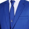 Silver Tone Tie Pin Tie Tack with Chain Partty Accessories