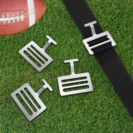 Fixirons 24 Pcs 1.5" Shoulder Pad T Hook Football Pad T Hook(1 Inch, Silver)