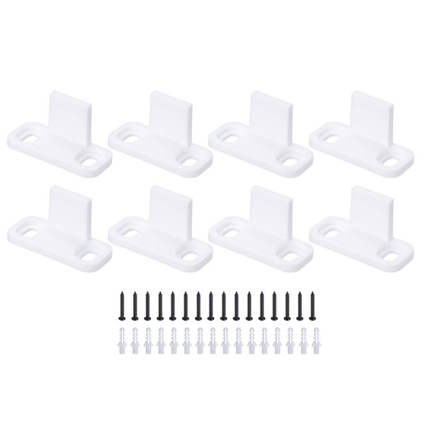 sourcing map 8pcs Barn Door Floor Guide, POM Universal Sliding