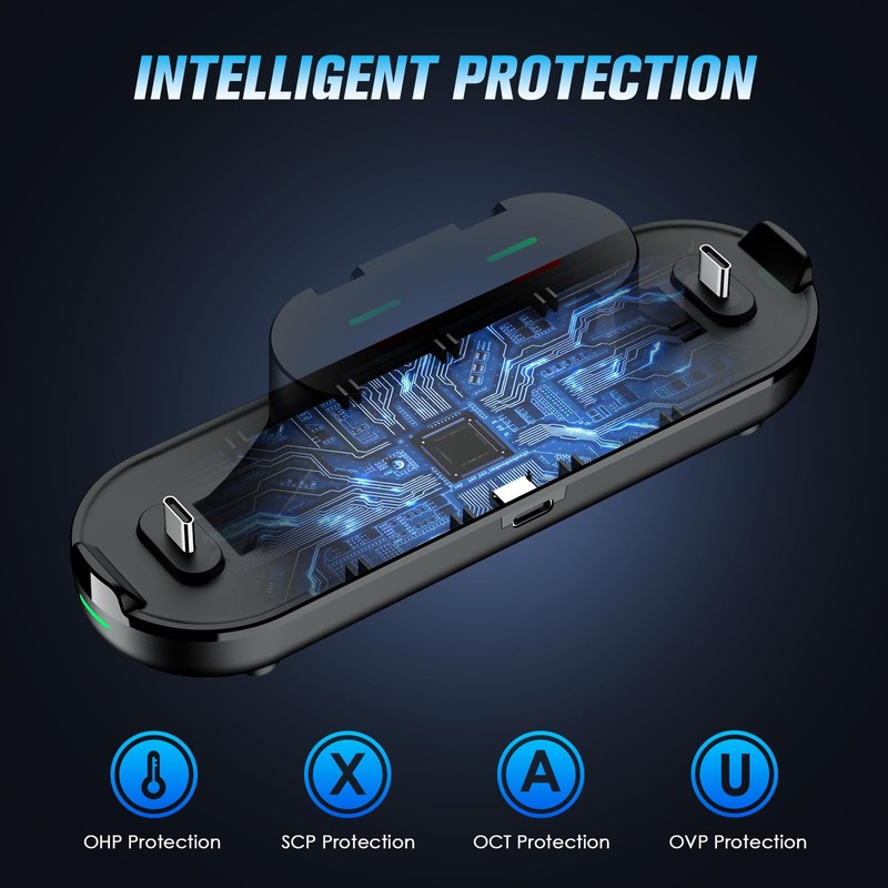 VidPPluing 2 Pack Switch Controllers with Charging Dock, Wireless Switch