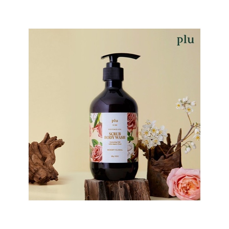 Ploo Perfumed Spa Scrub Body Wash 500g (Rose/Berry/Soap/Woody) / 플루