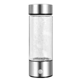 Hydrogen Water Bottle Generator, Portable Rechargeable Hydrogen Water Ionizer Machine, Rich Water Glass Health Cup 420ml Hydrogen Rich Water for Home Office Travel Fitness Drinking