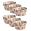 Tranquillo Set of 6 Baking Cups Muffin Mould Retro Red