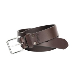 Buffalo David Bitton Mens Belt | 38mm Dark Brown Belt | 100% Genuine Leather Belt | Casual Mens Belts for Jeans | Size 36