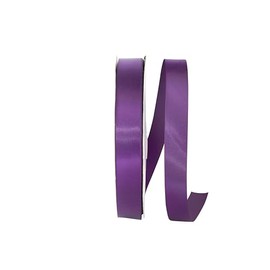 Reliant Ribbon 4950-910-05C Double Face Satin Ribbon, 7/8 Inch X 100 Yards, Plum