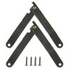 Bivethoi 2Pcs Folding Support Hinge, Antique Bronze Rotatable Lid Support