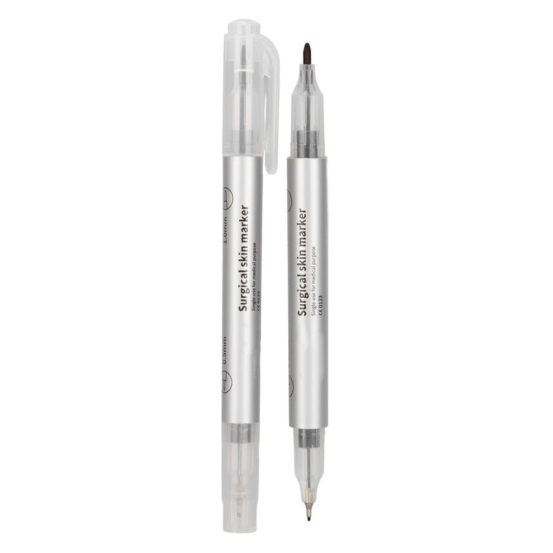 10pcs Microblading Tattoo Marker Pen Gray Skin Marker Pen Paper