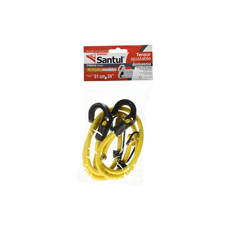 SANTUL, Tensores Ajustables 24", Color Amarillo, para Campamento y Hogar,