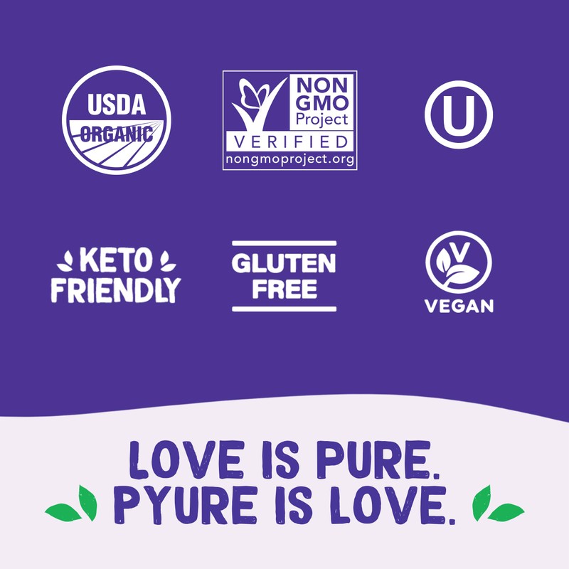 Pyure Organic Vanilla Stevia Liquid Sweetener | Sugar-Free Stevia Drops