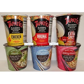 Tapatio Small Ramen Noodle Soup & Trader Joe’s Instant Ramen Soup (Six Cups)