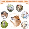 Denwwico Dog Muzzle, Breathable Adjustable Soft Mesh Muzzle for Small