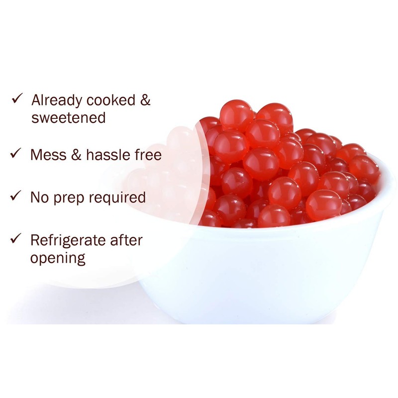 BREXONIC Popping Boba Pearls Bursting Tea Balls Drink & Dessert