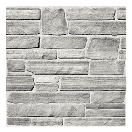 COMSTICKC 3D Faux Stone Wall Panel, Peel and Stick Stone Tiles,10 Pcs of 12"X12" Ultra-Light Thin PVC Stone Adhesive 3D Brick Wall Panel Faux Stone Backsplash Interior Wall Decor