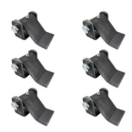 6 Pack - Dump Trailer Hinges - Trailer Door Strap - Heavy Duty – Truck Hinges – Weld On Hinge – Steel Weld On Strap – Leaf Style - Tailgate Hinge for Door Gate Body with Grease Zerk (6 PCS)