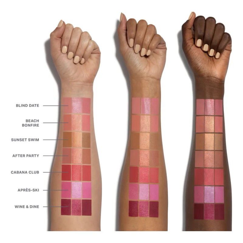 Rubor Morphe Cheek Thrills Multi-finish Face Trio Paleta Apres-ski