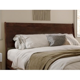 AFI, Casanova King Solid Wood Panel Headboard, Walnut