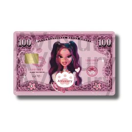 Pink US 100 Bill Brats Credit Card Skin Sticker Decal - Yasmine