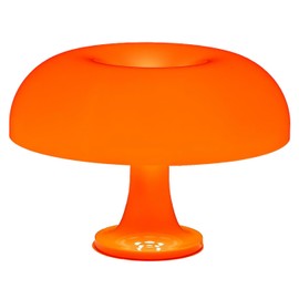 Akia Collection Orange Mushroom Lamp for Room Aesthetic | Retro Mid Century Modern Lighting | Cool Orange Lamp for Bedroom, Living Room, and Desk | Retro Decor and Mushroom Table Lamp