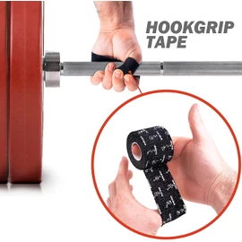 WARM BODY COLD MIND Premium Lifting Thumb Tape for Weightlifting, Powerlifting & Strength Deadlift Training - Hook Grip Tearable Elastic Cotton Sweat Proof and Breathable (Mix 3 Rolls)