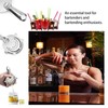2pcs Fine Mesh Strainer with Handle Cocktail Strainer Stainless Steel