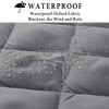RYB HOME Grey Large Thermal Insulated Curtain for Winter, Window