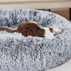 ELSKER&HOME Calming Dog Bed,Donut Washable Warming Soft Round 39 inches