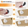 16Pcs Mini Self Adhesive Caster Wheels, 360° Swivel Universal Small
