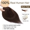 SEGO Hair Toppers for Women Real Human Hair No Bangs,