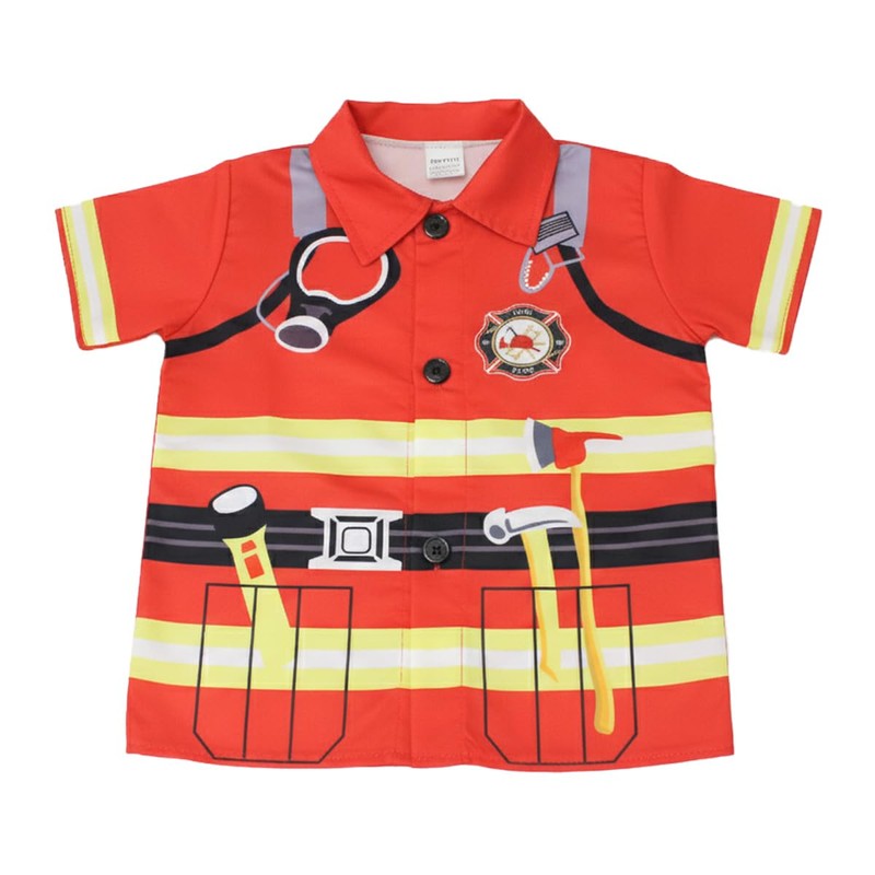 monoii Toy Pretend Play, Firefighter Cosplay, Children's Costume, Kids Costume,
