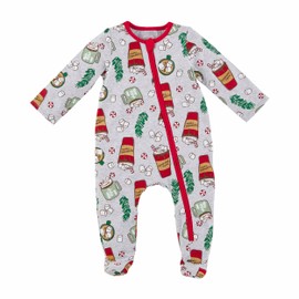 Mud Pie baby boys Peppermint Mocha Pajamas and Toddler Sleepers, Gray, 3T US