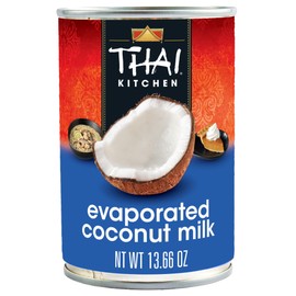 Thai Kitchen Coconut Milk, Evaporated, No Artificial Colors or Preservatives, Non-Dairy Alternative to Evaporated Milk, For Dairy Free Desserts, Soups, Sauces, and Beverages, 13.66 fl oz