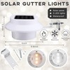 16 Pcs Solar Powered LED Gutter Lights 3 LED Deck