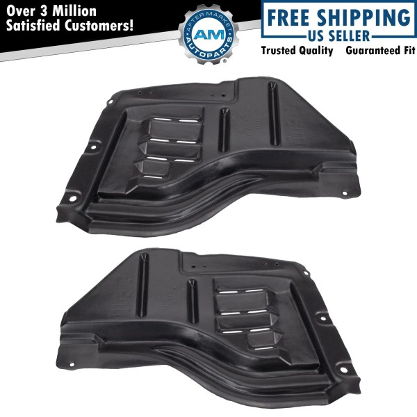 AM Autoparts Front Inner Fender Liner Set For 2007-2011 Toyota