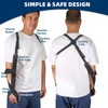 Cnosky 5702957 Arm Sling, Adjustable shoulder Strap with 4-Lab Lock,