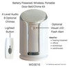 Battery Powered Wireless Portable Door Bell Chime with Visual Alert