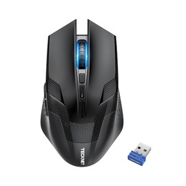 TECKNET Wireless Gaming Mouse with USB Nano Receiver, 2.4GHZ Up to 4800DPI, Wireless Computer Mice with 8 Buttons, Ergonomic Design (Not for Programmable) Professional PC Gaming Cordless Mouse Mice