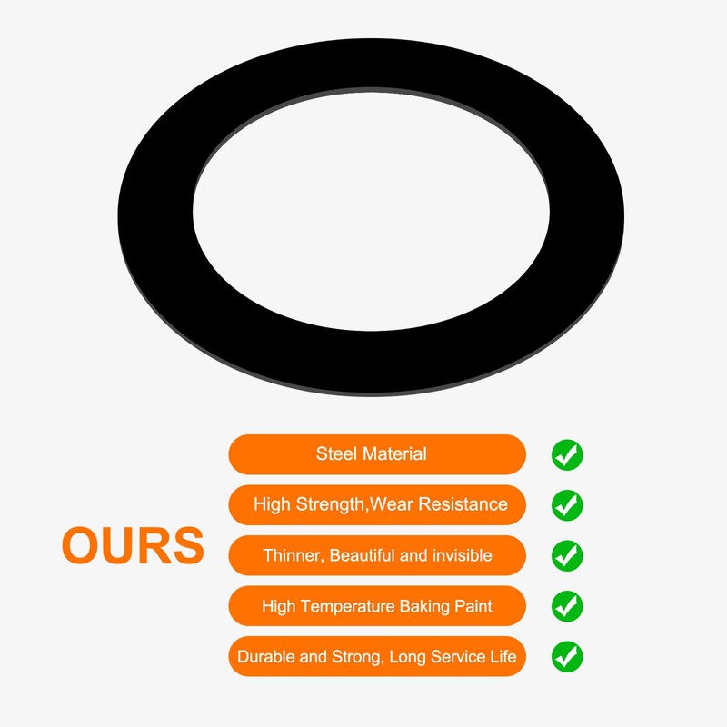 Awclub Black Goof Trim Ring for 6 Inch Recessed Cans
