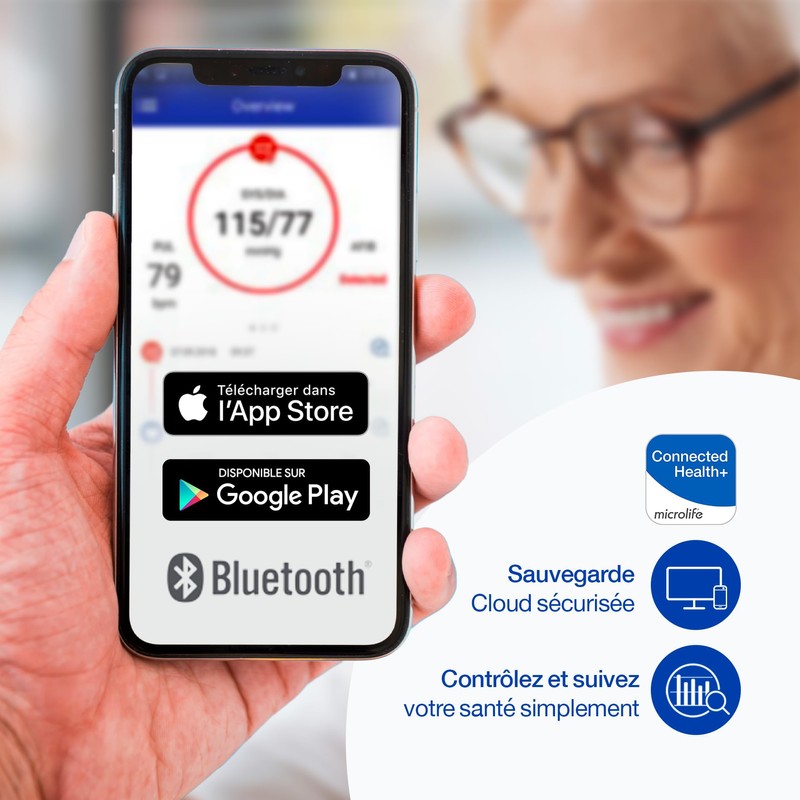 Microlife BP B6 Connect Bluetooth® Blood Pressure Monitor, Detects Atrial